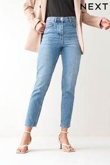 Blu medio - Jeans modello mum (A47088) | €46