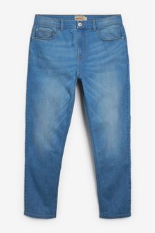 Bright Blue Slim Tapered Essential Stretch Jeans (A47103) | ₪ 83