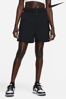 Nike Black Sportswear Essential Woven High-Rise Shorts (A47163) | 67 €