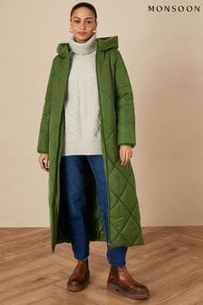 Зеленое утепленное пальто Monsoon Polly (для женщин) (A47580) | €212
