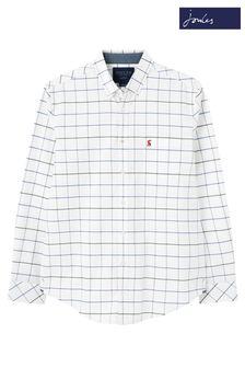 Joules Blue Welford Classic Long Sleeve Classic Fit Check Shirt (A47633) | $99