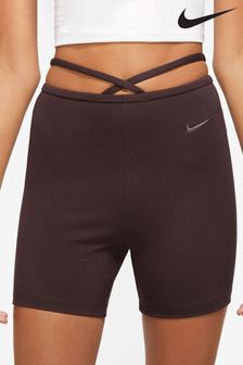 Темно-коричневый - Nike велорты с завышенной талией (A47801) | €32