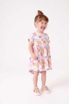 Pink Peppa Pig Short Sleeve Jersey Dress (3mths-7yrs) (A47845) | SGD 13 - SGD 16
