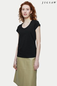 Jigsaw Kurzärmeliges T-Shirt aus Supima-Baumwolle (A47908) | 38 €