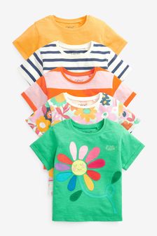 Multi Character 5 Pack T-Shirts (3mths-7yrs) (A48010) | €25 - €30
