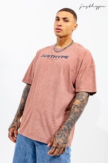 Hype. Brown Mens Oversized Vintage T-Shirt (A48028) | ₪ 116