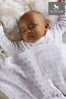 The Little Tailor Cotton Pointelle Baby Blanket (A48129) | TRY 808