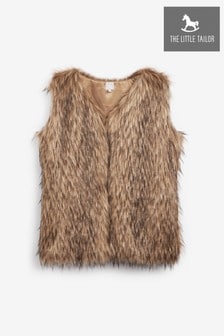 The Little Tailor Brown Ladies Faux-Fur Gilet (A48455) | €46