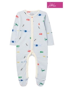 Joules Pink Ziggy Organically Grown Cotton Printed Babygrow (A48528) | 10 €