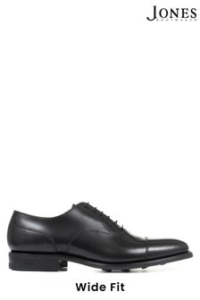 Design Loake by Jones Bootmaker Black Comanche Wide Fit Goodyear Welted Leather Oxford Shoes