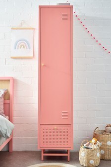 Pink Metal Locker single Wardrobe (A48774) | €265