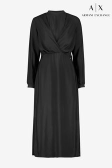 Armani Exchange Black Midi Dress (A48999) | $254