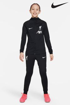 Nike Black Liverpool FC Strike Hooded Football Tracksuit (A49094) | €108