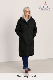 Negro - Abrigo impermeable Janelle de Seasalt Cornwall Petite (A49397) | 241 €