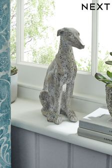 Grey Stone Effect Classic Country Greyhound Dog Ornament (A49425) | $47