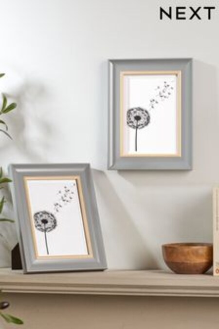 Set of 2 Grey Malvern Picture Frames (A49541) | $31 - $49