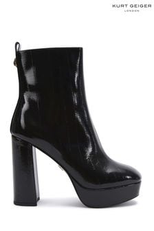 Udobni črni škornji Kurt Geiger London Carvela Dripdrop (A49736) | €124