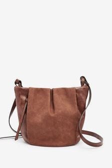 Tan Brown Soft Panel Detail Across-Body Bag (A49856) | 661 UAH