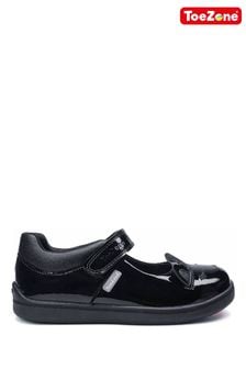 ToeZone Black Patent Unicorn Novelty School Shoes (A50176) | €23