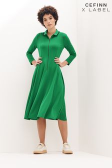 Cefinn x Label Green Polo Jersey Dress (A50423) | ₪ 303