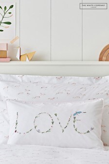The White Company White Filled Love Embroidered Cushion Cover And Pad (A50437) | 40 €