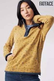 סוודר של FatFace דגם Airlie Sketched Ditsy בצהוב (A50483) | ‏230 ₪