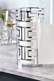 Silver Grosvenor Kitchen Roll Holder Glass Storage Jar (A50608) | 38 €