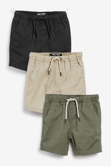 Utility Black 3 Pack Pull-On Shorts (3mths-7yrs) (A50778) | $34 - $48