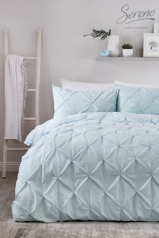 Serene Blue Lara Duvet Cover And Pillowcase Set (A52500) | €39 - €70