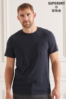 Синяя футболка с карманом Superdry Studios (A52737) | 720 грн