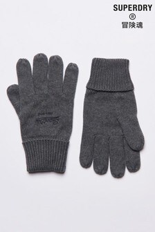 Superdry Black Vintage Logo Classic Gloves