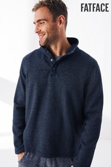 Синий - Флисовый свитер FatFace Haxby (A53204) | 44 020 тг