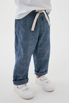 Синий - Свободные брюки в стиле милитари с поясом на резинке (3 мес.-7 лет) (A53358) | 236 грн - 295 грн