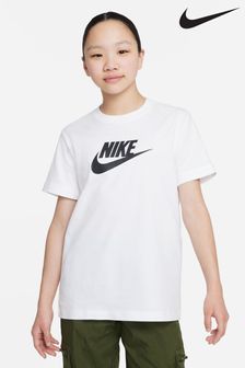 לבן - חולצת טי אוברסייז דגם Futura של Nike (A53731) | ‏126 ‏₪