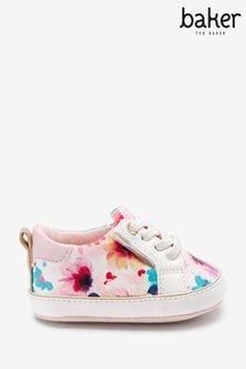 Baker by Ted Baker White Floral Trainer Padders (A53759) | ₪ 84