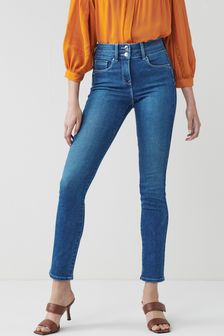 Темно-синий - Моделирующие зауженные джинсы (A53821) | €48