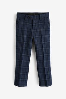 Navy Blue Tailored Fit Check Suit: Trousers (12mths-16yrs) (A54565) | €31 - €44