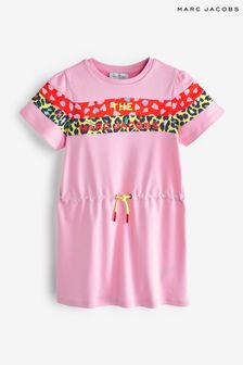 Marc Jacobs Pink Logo Drawstring T-Shirt Dress (A54602) | €45 - €53