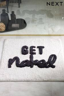 White Get Naked Shower Mat (A54666) | $18