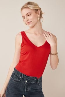 Red Slouch Vest (A54723) | $12
