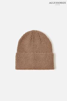 Accessorize Camel Brown Soho Knit Beanie Camel Hat (A54745) | €16