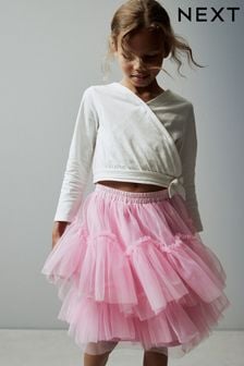 Pink Tiered Tulle Mesh Skirt (3-16yrs) (A54893) | €13 - €17