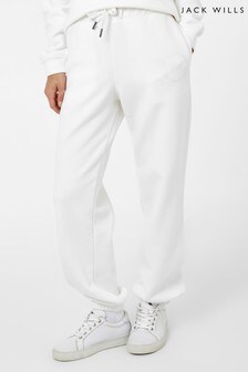 Jack Wills White Purbrook Embroidered Joggers (A54939) | €21.50