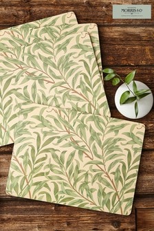 Morris & Co. by Pimpernel Set of 4 Green Willow Bough Green Placemats (A56384) | €39