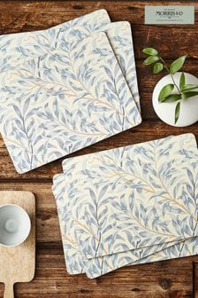 Morris & Co. by Pimpernel Set of 6 Blue Willow Bough Blue Placemats (A56430) | €37