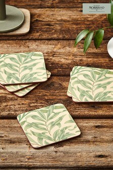 Morris & Co. by Pimpernel Set of 6 Green Willow Bough Green Coasters (A56431) | 374 UAH