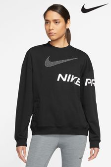 Schwarz - Nike Dri-fit Get Fit Crew Neck Sweatshirt (A56727) | 81 €