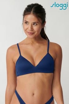 Sloggi Shore Dottyback Wattiertes Bikinioberteil ohne Bügel, Blau (A57315) | 9 €
