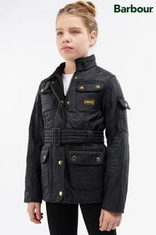 Barbour® International Girls Black Enduro Quilted Jacket (A57640) | €152 - €178