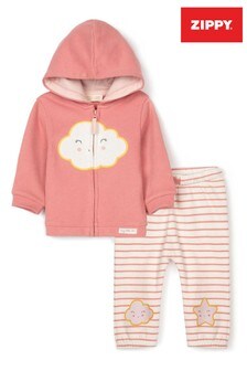 Zippy Baby Girls Pink/White Little Cloud Tracksuit (A58035) | €22.50